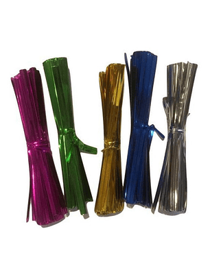 Amarra Metálica Alambre 8 Cm X100 Unidades