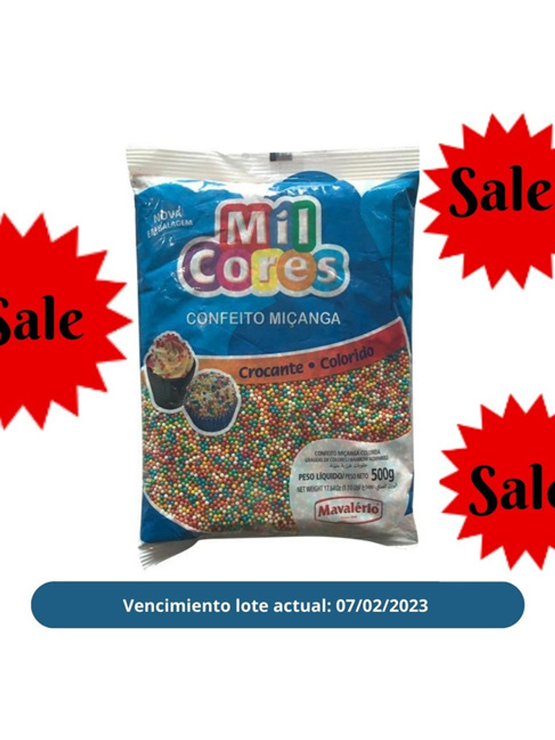 Sprinkles Grageas De Colores Vegana Sin Gluten 500 Grs 2