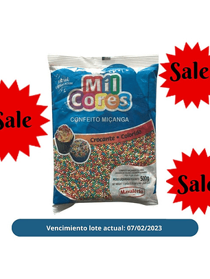 Sprinkles Grageas De Colores Vegana Sin Gluten 500 Grs
