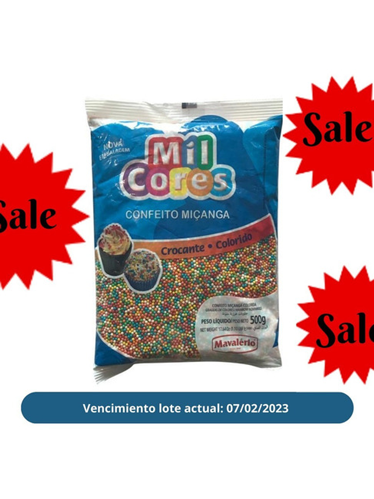 Sprinkles Grageas De Colores Vegana Sin Gluten 500 Grs 2