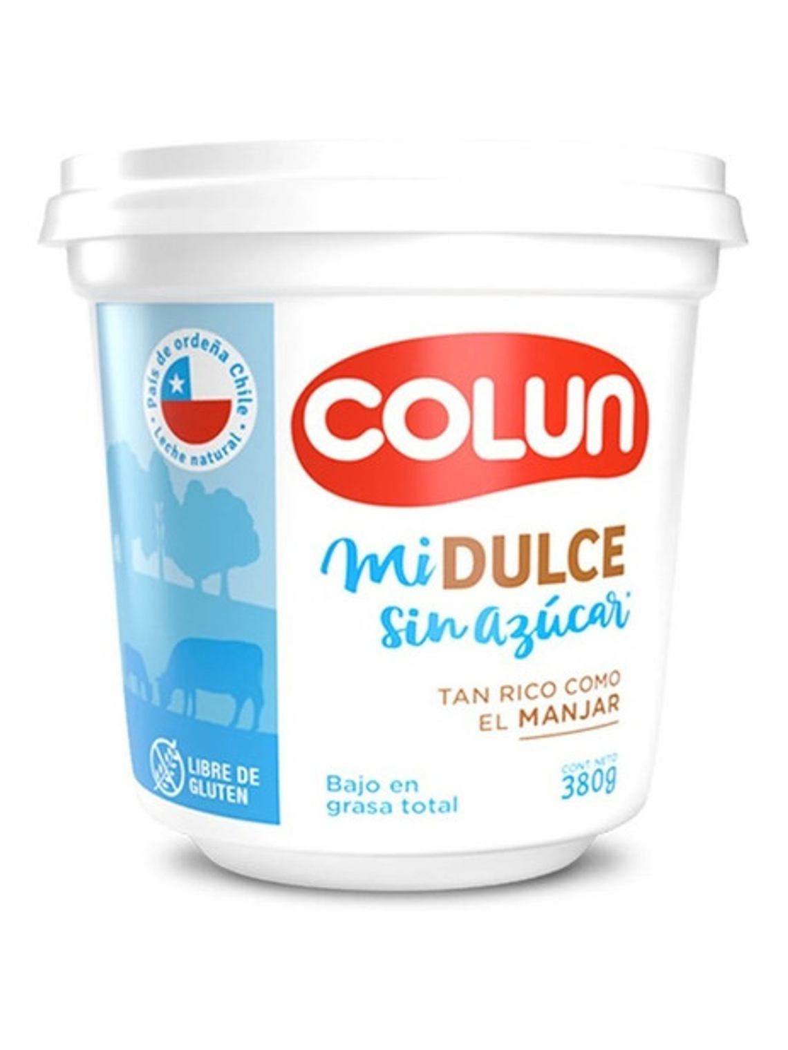 Manjar Sin Azúcar Mi Dulce Colun Tarro 380 Grs 1