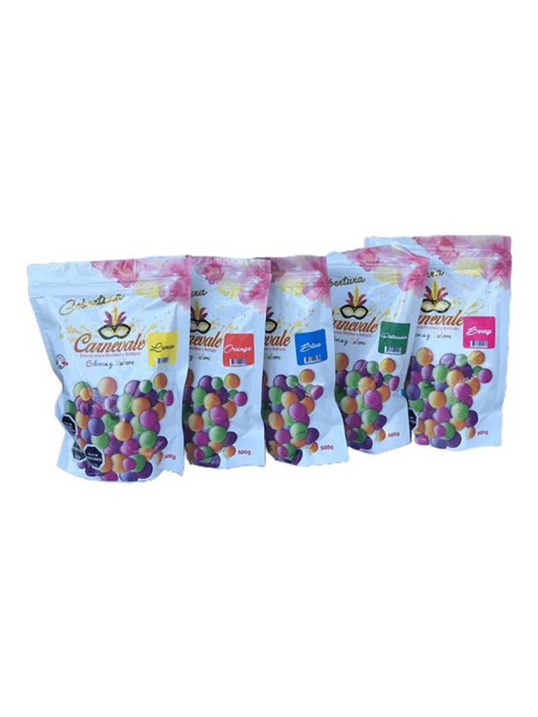 Pack 5 Cobertura Chocolate Caravella Carnevale Color Y Sabor 1