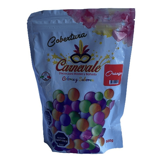 Pack 5 Cobertura Chocolate Caravella Carnevale Color Y Sabor