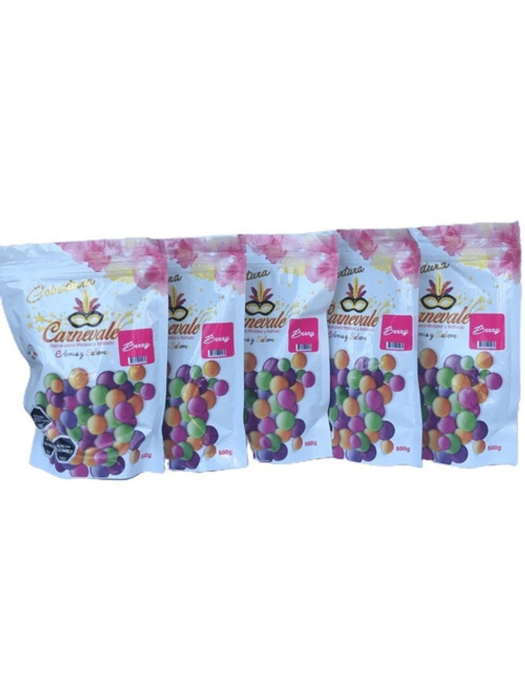 Pack 5 Cobertura Chocolate Caravella Carnevale Color Y Sabor 4