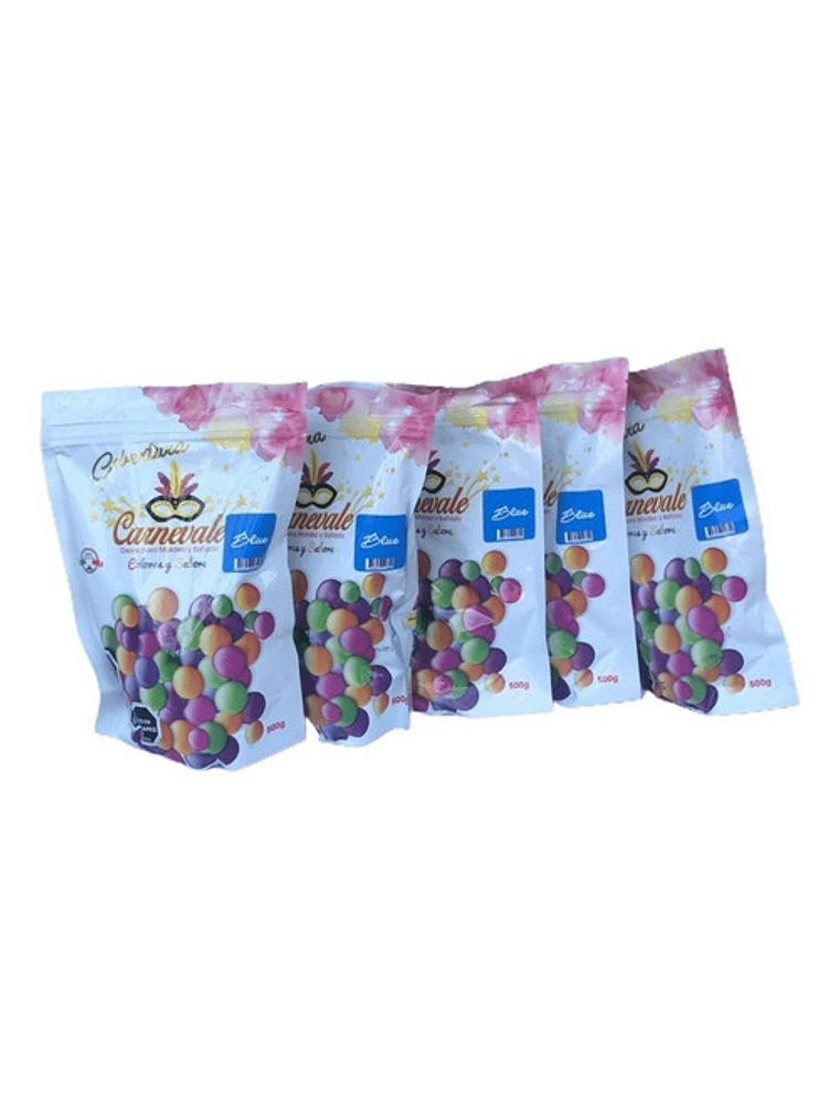 Pack 5 Cobertura Chocolate Caravella Carnevale Color Y Sabor 5