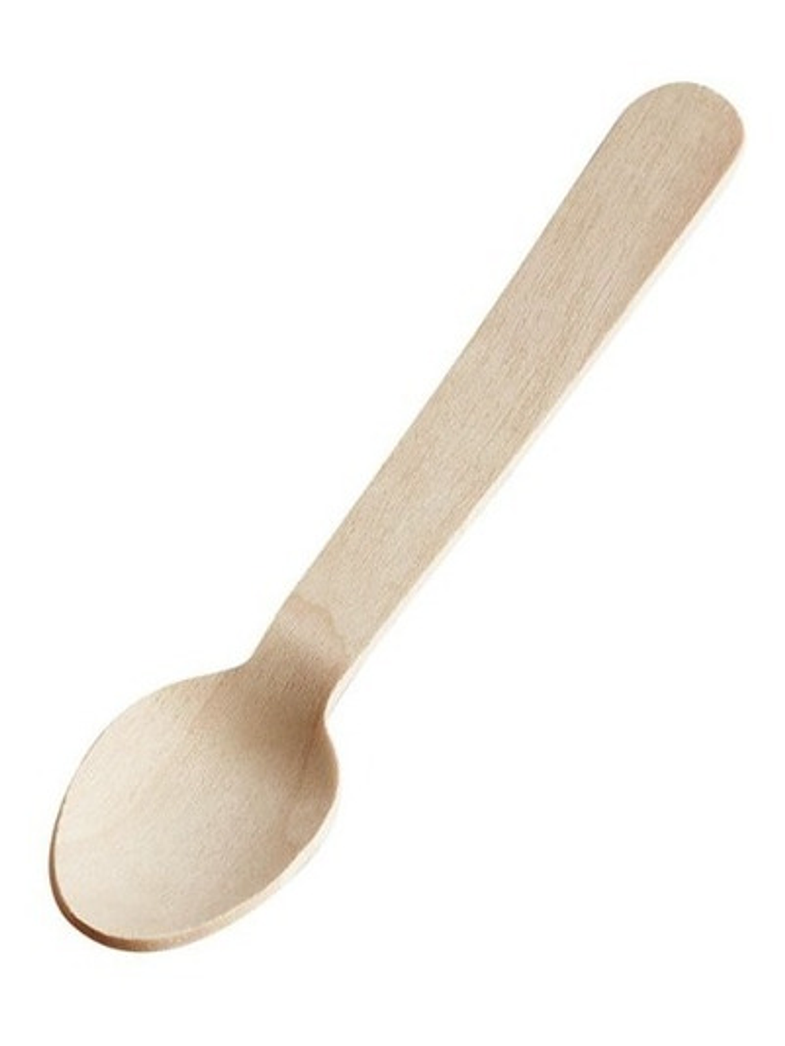 Cuchara De Madera Compostable 16cm X100 Unidades 1