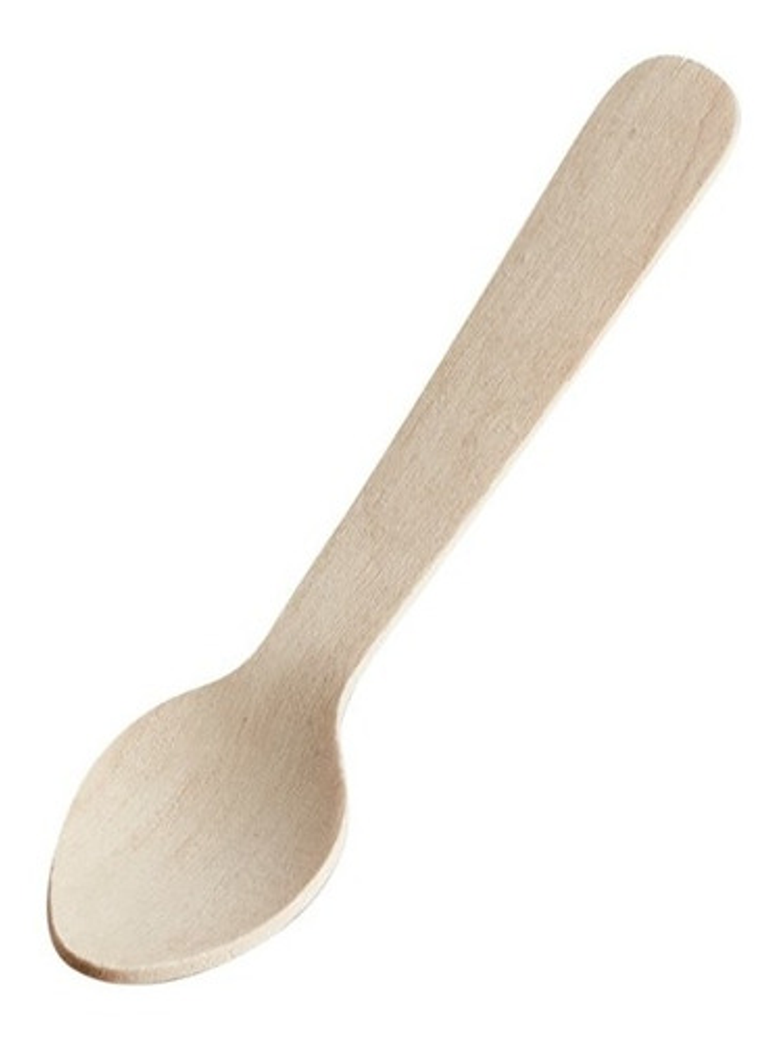 Cucharita De Madera Compostable 11cm X100 Unidades 1