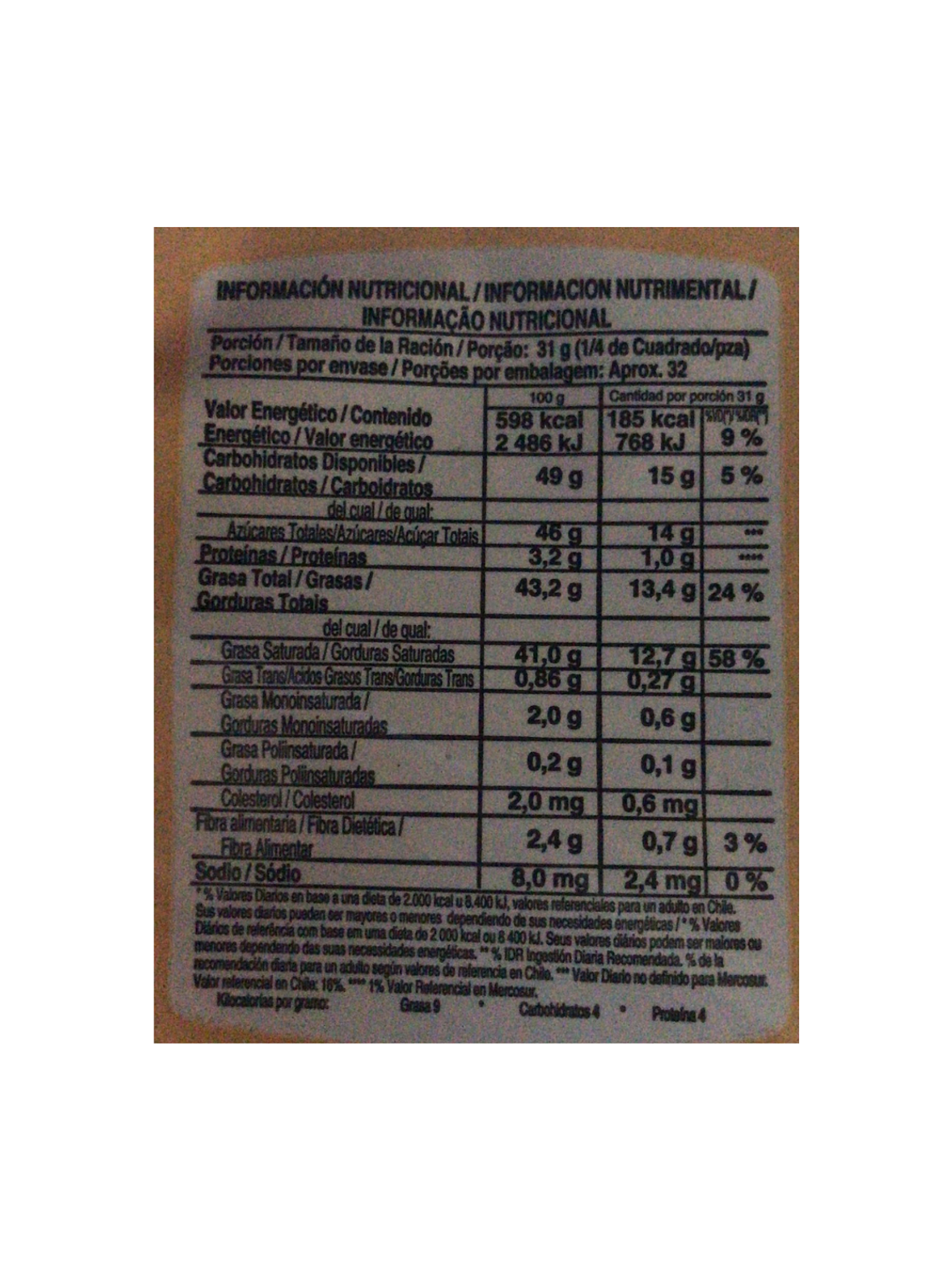 Cobertura Alfajor Ambrosoli En Barra Alto Rendimiento 1 Kg 3