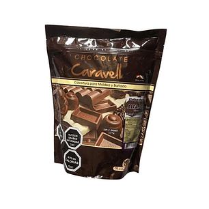 Cobertura De Chocolate Caravella Alfajor Semi Amargo 