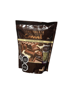 Cobertura De Chocolate Caravella Alfajor Semi Amargo 1kg