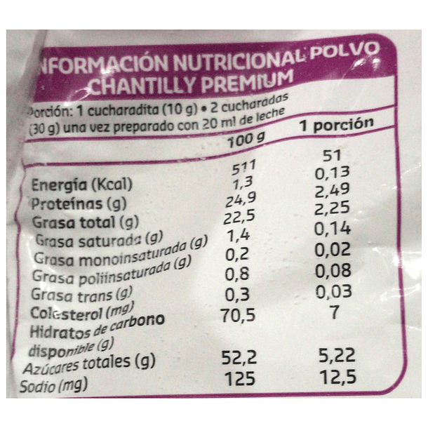 Crema Chantilly Premium Puratos En Polvo 3
