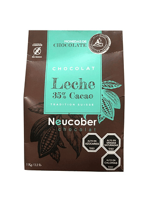 Chocolate Neucober 35% Cacao Leche 1 Kg
