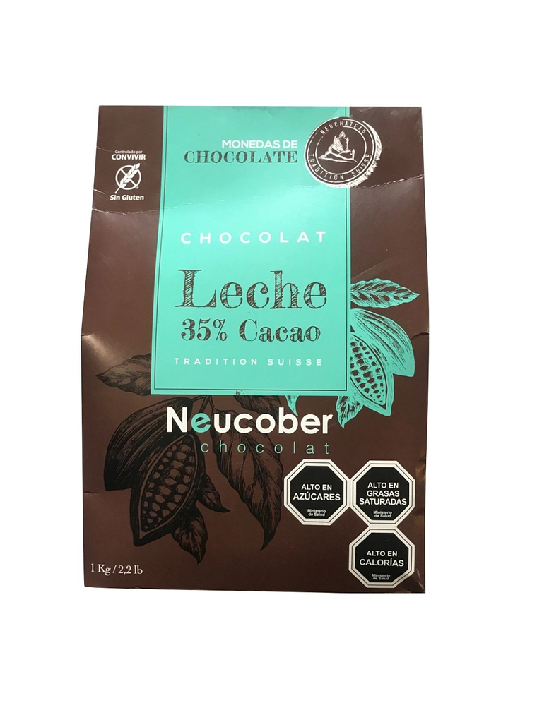Chocolate Neucober 35% Cacao Leche 1 Kg 1