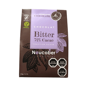 Chocolate Neucober Bitter 72% Cacao 1 kg