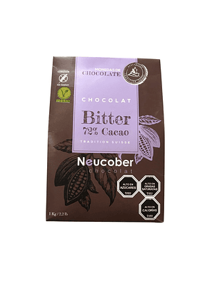 Chocolate Neucober Bitter 72% Cacao 1 kg