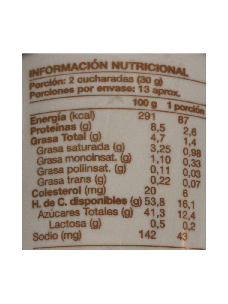 Manjar Colun Sin Lactosa 380 Gr 3