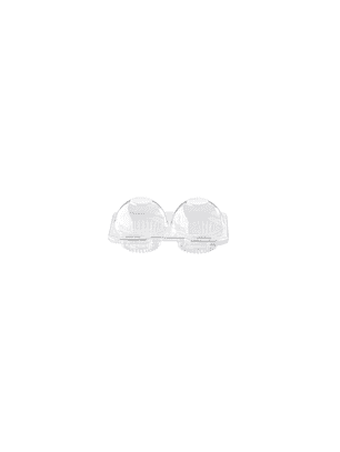 ENVASE PLÁSTICO PARA 2 CUPCAKES O MUFFIN 18X12X7,7 50 UNIDADES