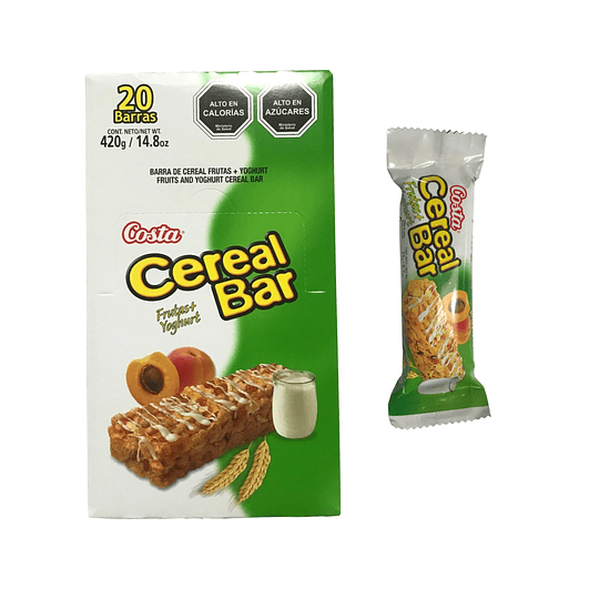 Barra De Cereal Costa Cereal Bar Display 20 unidades