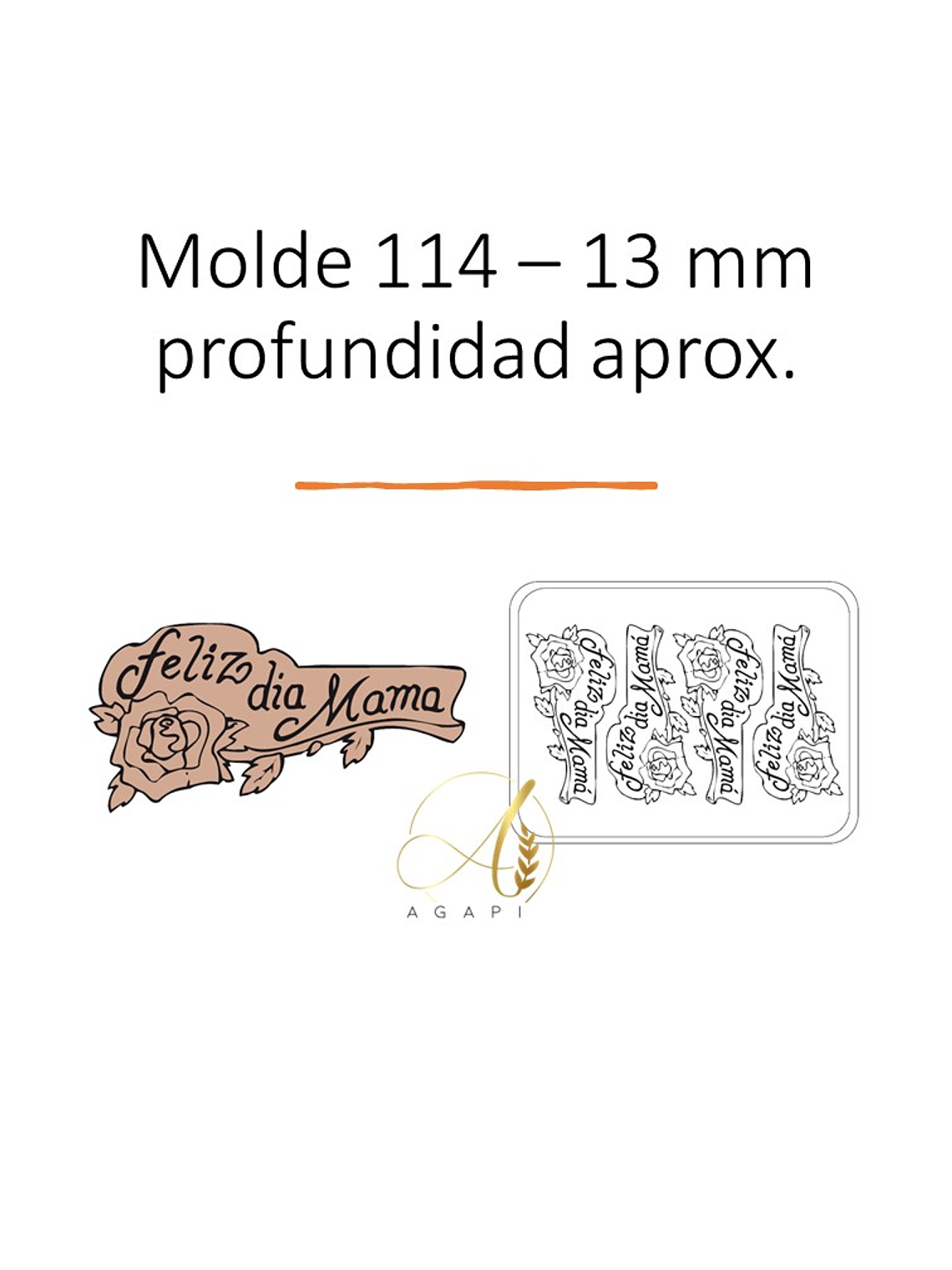 Moldes De Chocolate Mamá Día De La Madre 1