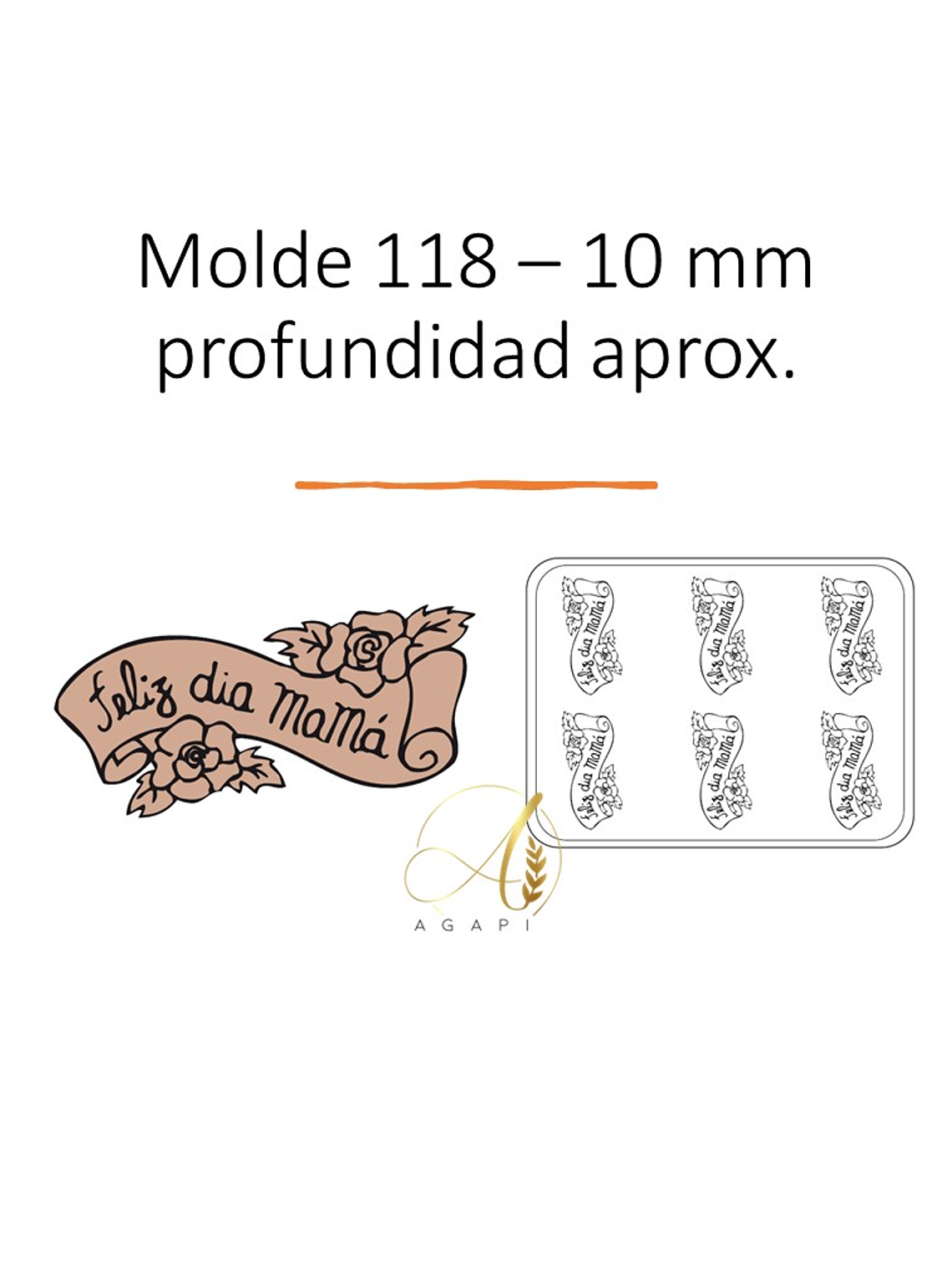 Moldes De Chocolate Mamá Día De La Madre 5