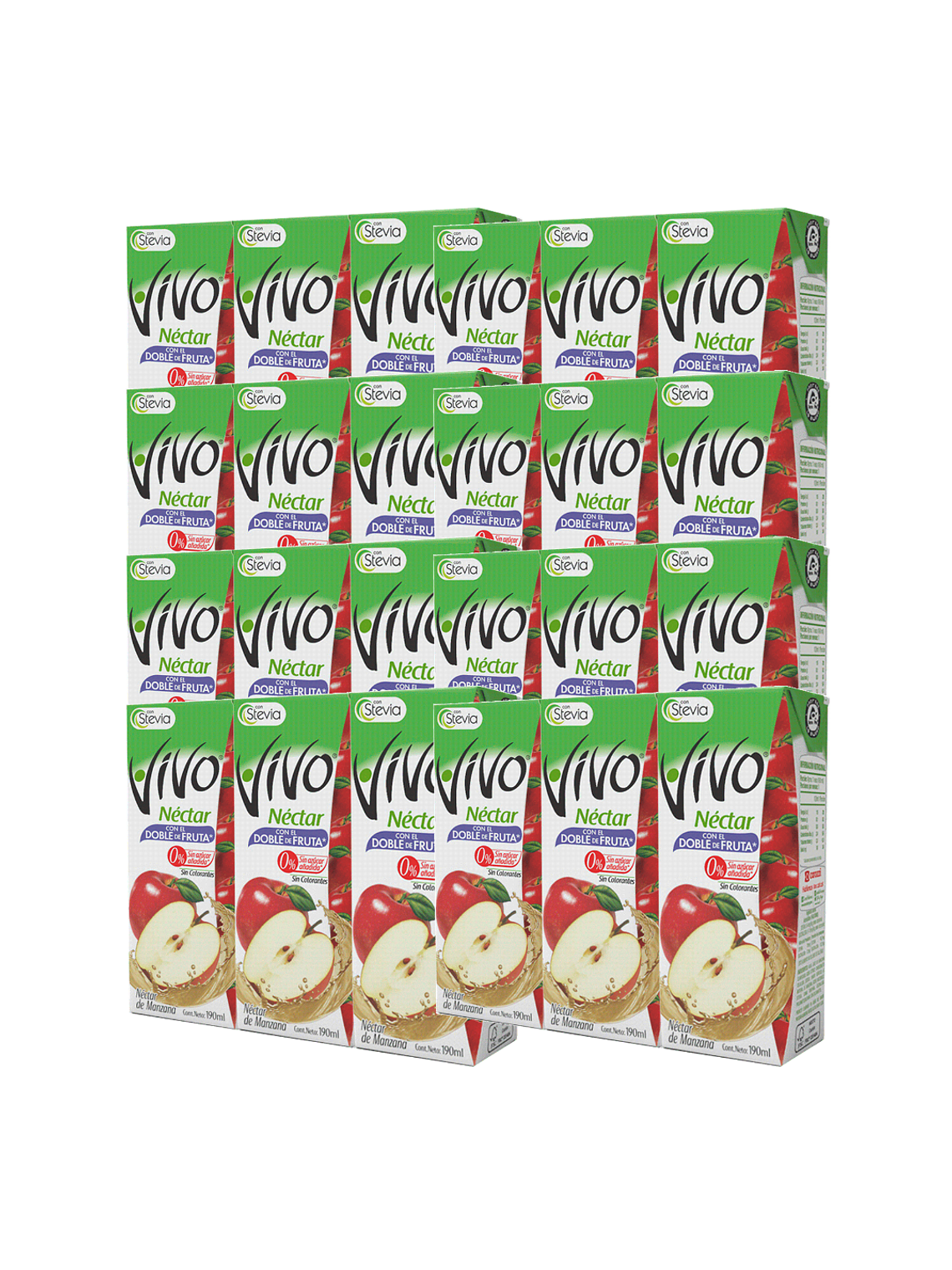 Caja Jugos Néctar Vivo Doble Fruta 24 Unidades 190 ml 3