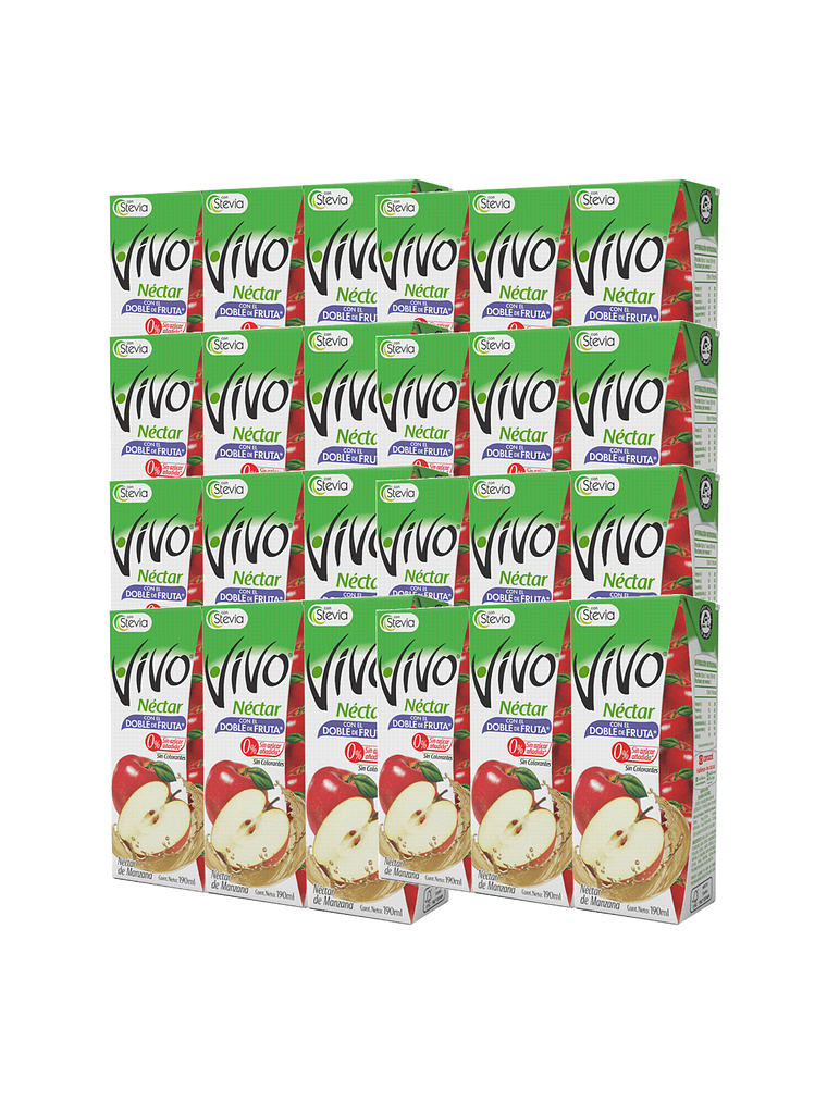 Caja Jugos Néctar Vivo Doble Fruta 24 Unidades 190 ml 3