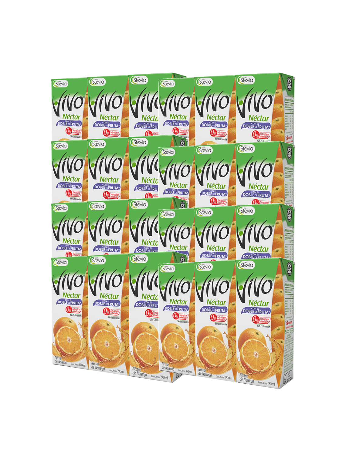 Caja Jugos Néctar Vivo Doble Fruta 24 Unidades 190 ml 4