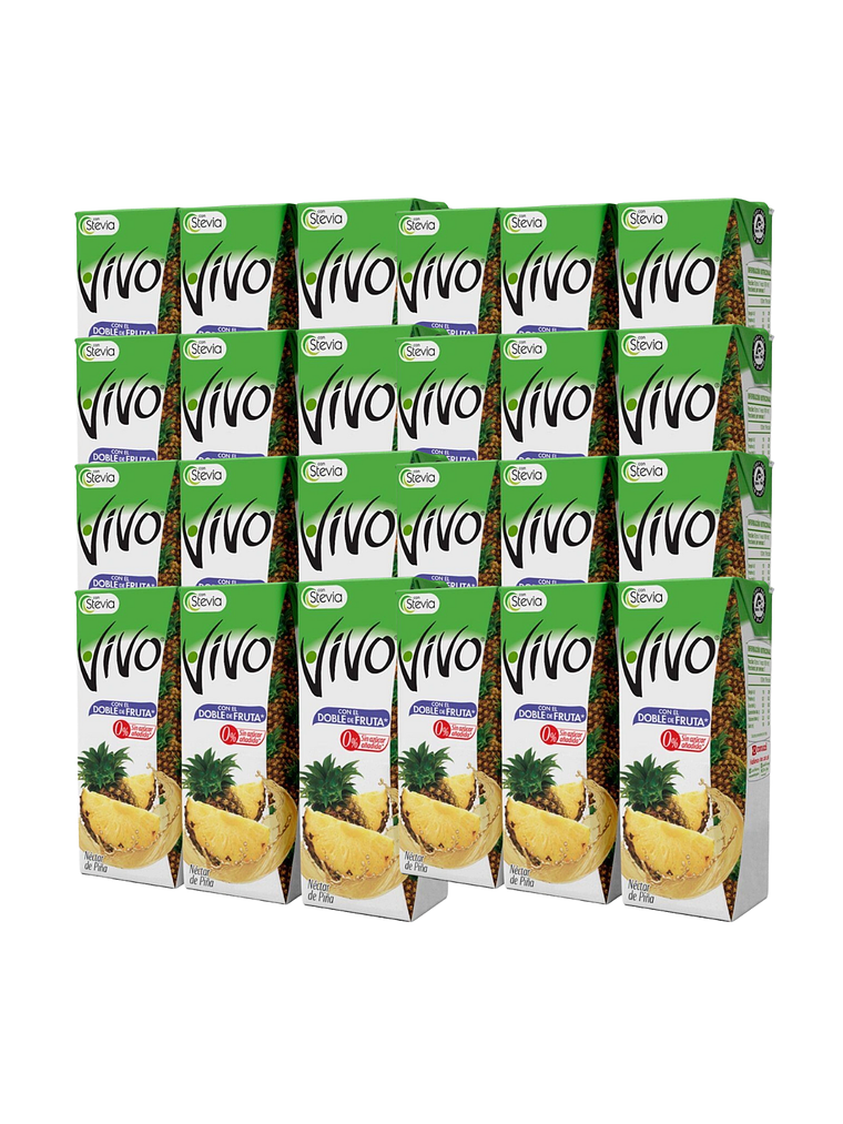 Caja Jugos Néctar Vivo Doble Fruta 24 Unidades 190 ml 5