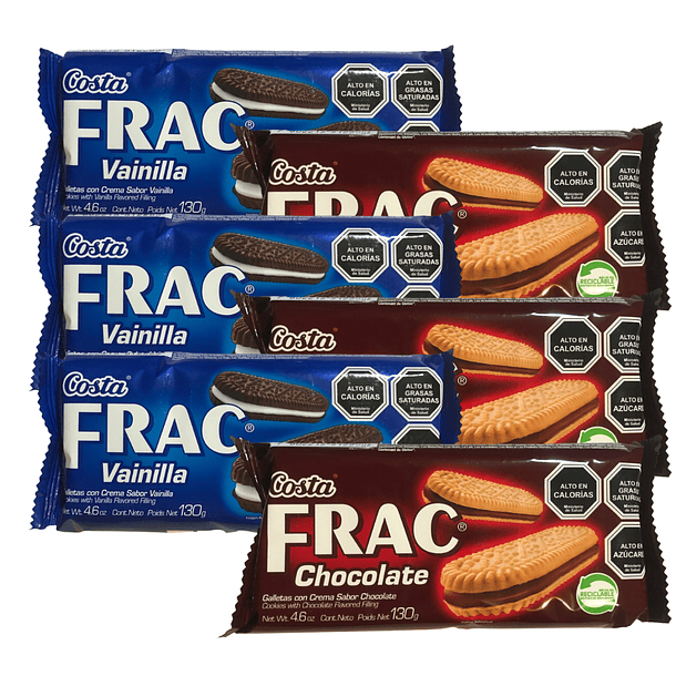 Galletas Frac 130 Grs Costa Variedades 6 Unidades 2