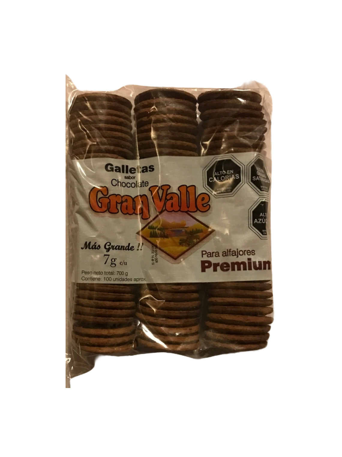 Galletas Para Alfajor Gran Valle Chocolate 700 Gr  1