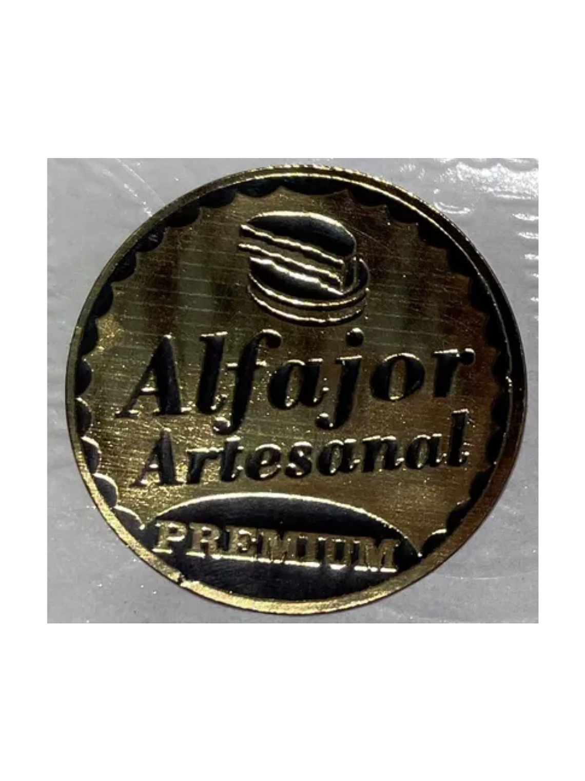 Sticker o Etiqueta Para Alfajor, Cuchuflí o Productos Artesanales Rollo 1000 Unidades Aproximadamente 3