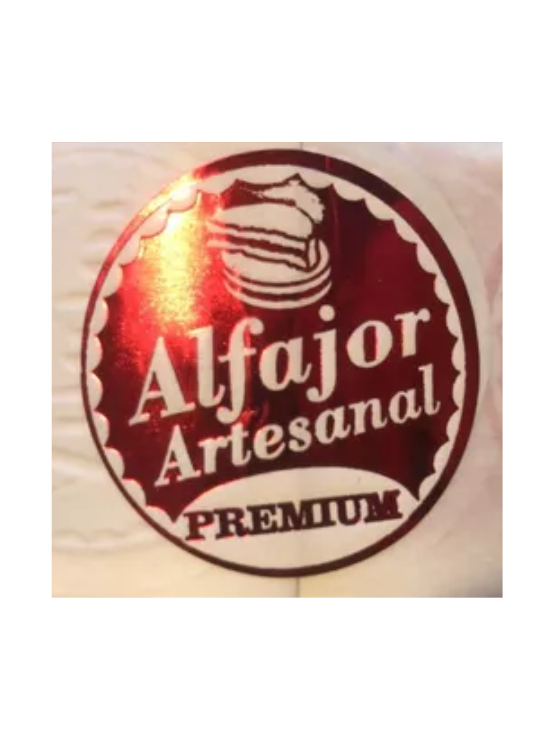 Sticker o Etiqueta Para Alfajor, Cuchuflí o Productos Artesanales Rollo 1000 Unidades Aproximadamente 5