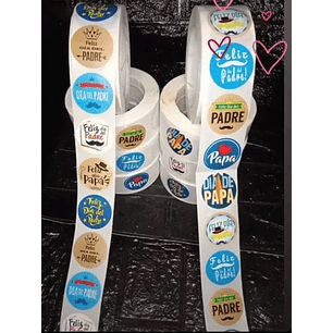Sticker o Etiqueta Para Alfajor Día Del Padre X 1000 Uni Aprox Diseños