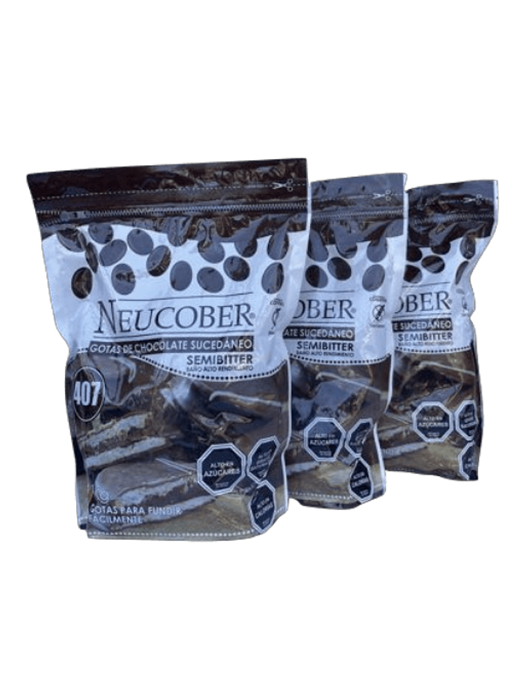 Pack 3 Cobertura De Chocolate Neucober Variedades 7