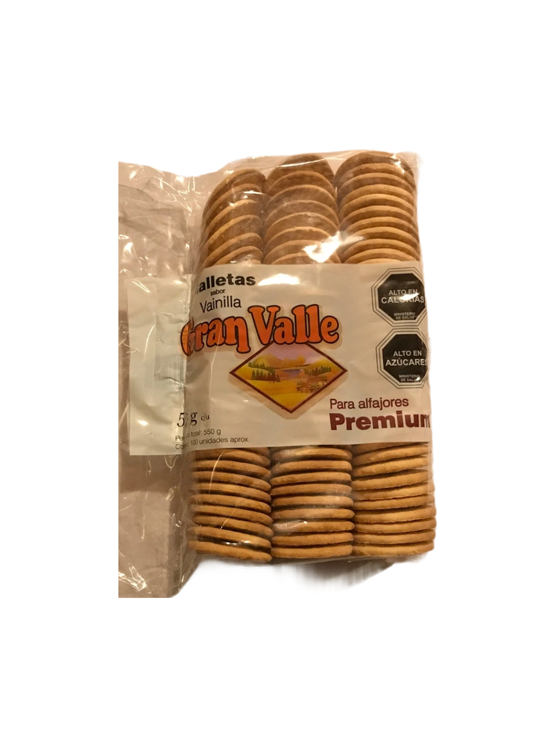 Galletas Para Alfajor Gran Valle Cóctel Vainilla 550 Gr 1