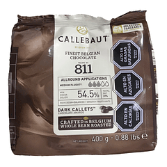 Chocolate Belga Callebaut Amargo N° 811 54,5% Cacao 400grs