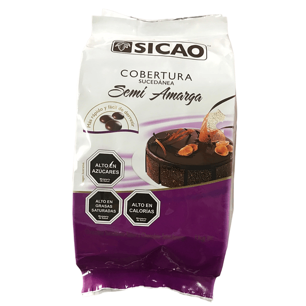 Cobertura De Chocolate Sicao Sucedáneo Semi Amarga 1kg 1