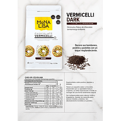 Sprinkles Chocolate Belga Mona Lisa Vermicelli Blanco 1kg