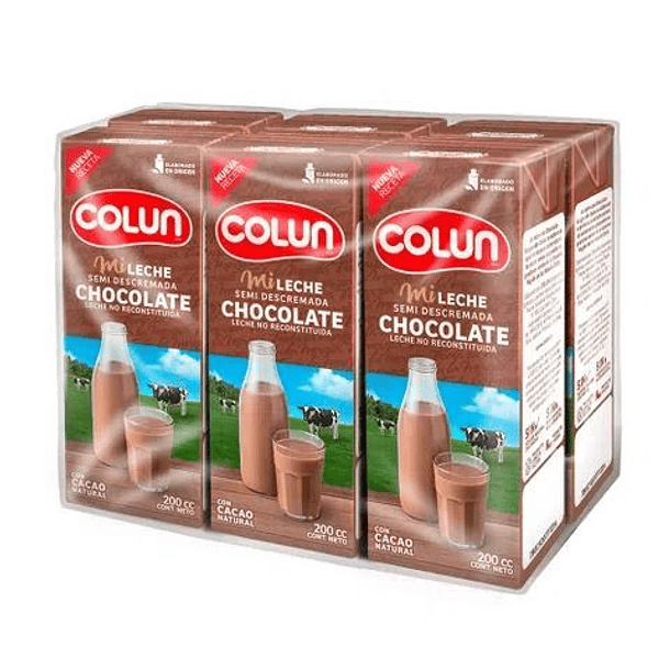 6 Leches Colun Semi Descremada Variedades 200 Ml 5