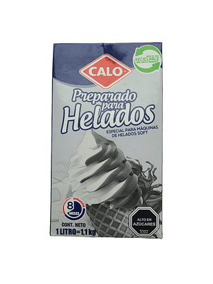 Preparado Para Helados Soft Calo 1 Litro Sabor Lúcuma