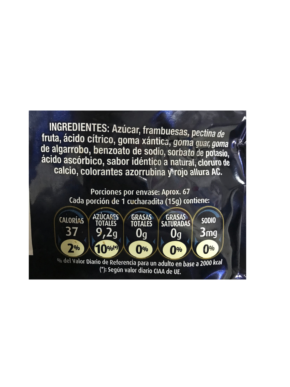 Mermelada Watts Industrial 1kg Sabor Frambuesa 3