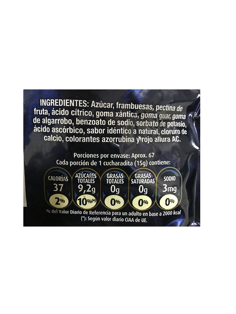 Mermelada Watts Industrial 1kg Sabor Frambuesa 3