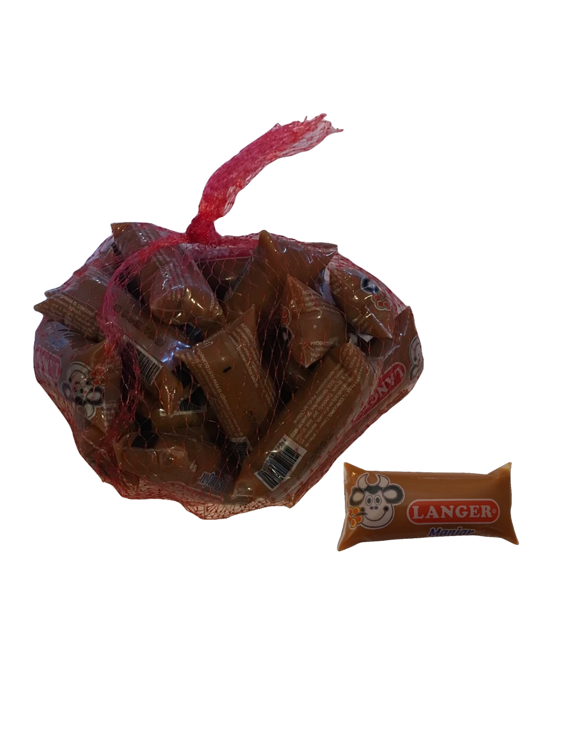 Manjar Chupones Langer 25 Grs Malla 20 Unidades 1