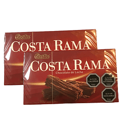Chocolate Costa Rama Leche 115 Grs Pack 2 unidades