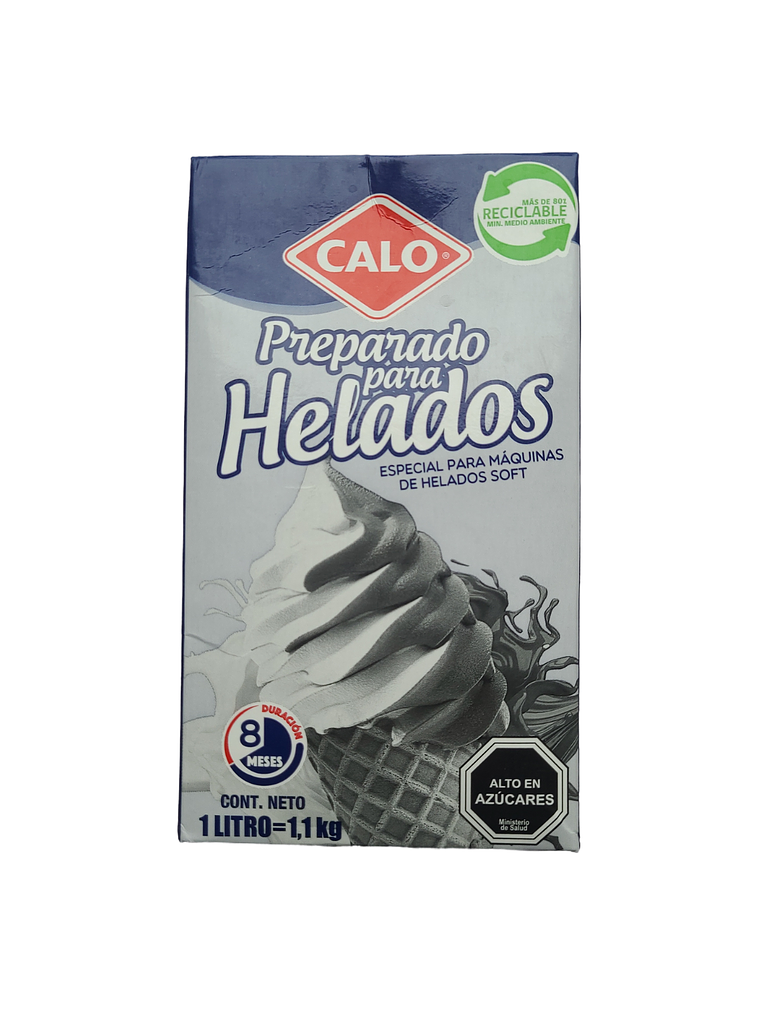 Preparado Para Helados Soft Calo 1 Litro Sabor Frutilla 2
