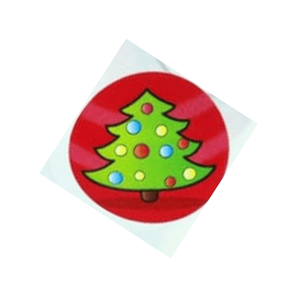 Sticker Circular Diseño Navidad 100 Unidades 8