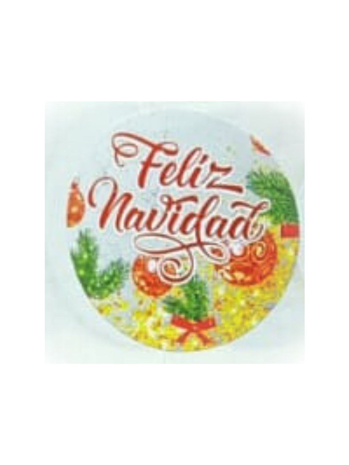 Sticker o Etiqueta Circular Diseño Navidad 100 Unidades 9