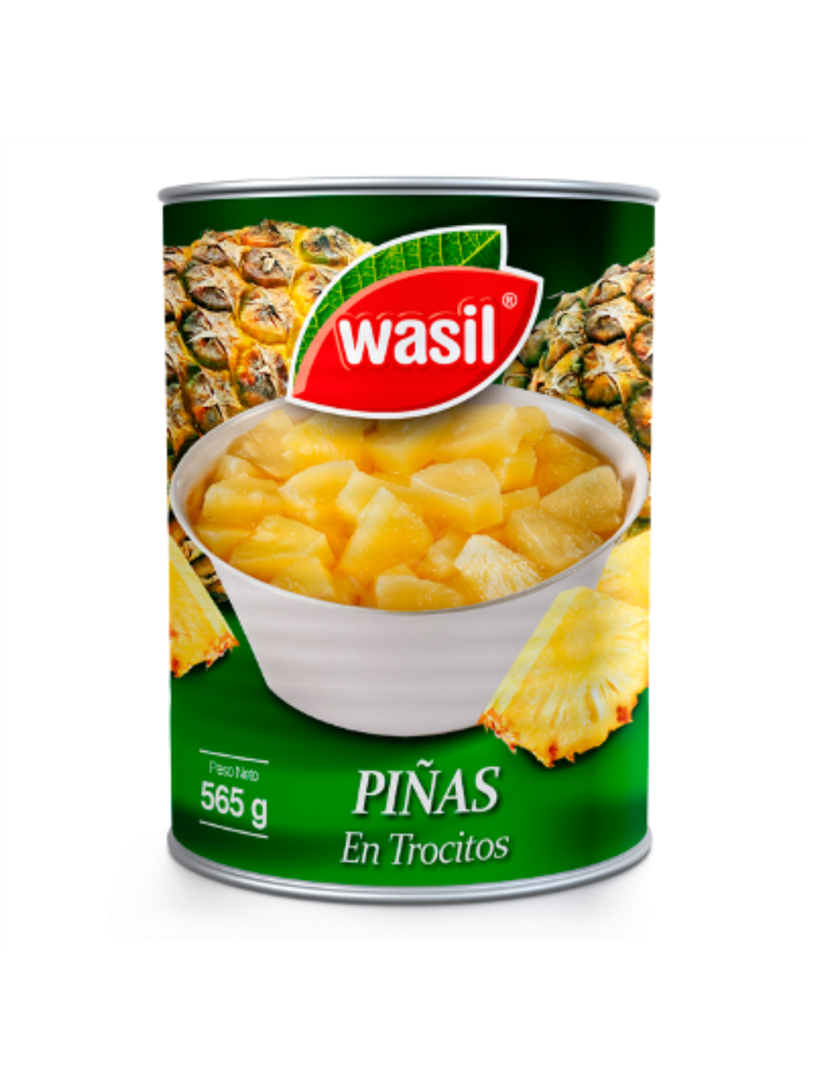 Piña en Conserva Cubitos Wasil 560 grs 1
