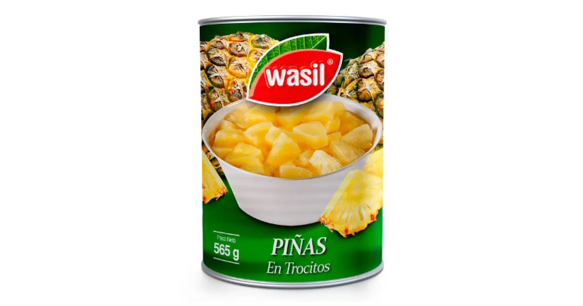 Piña en Conserva Cubitos Wasil 560 grs
