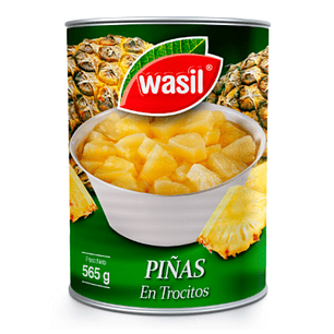 Piña en Conserva Cubitos Wasil 560 grs
